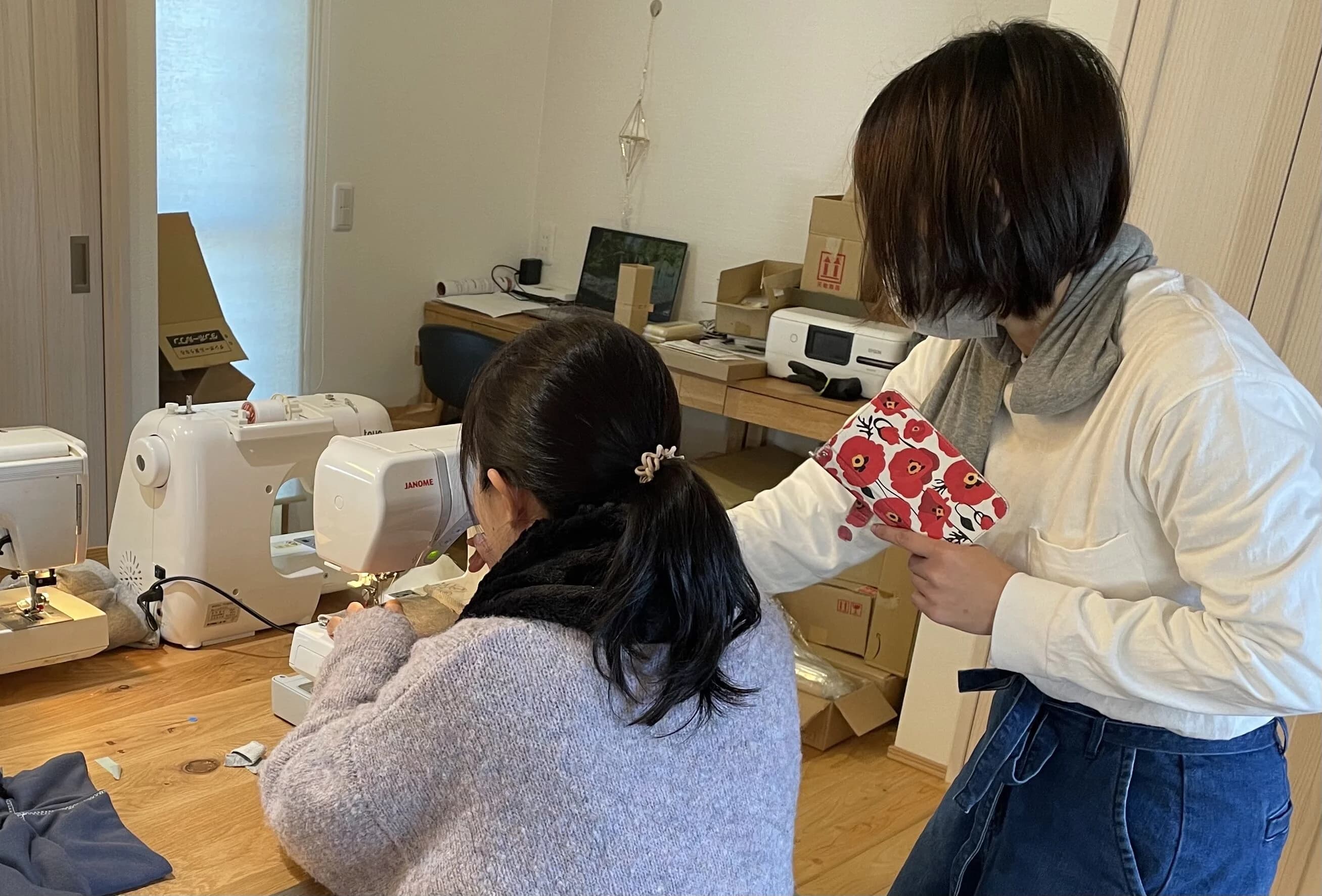 玄米カイロ座布団・YOHEHO warm cushion 白 - サムネイル5