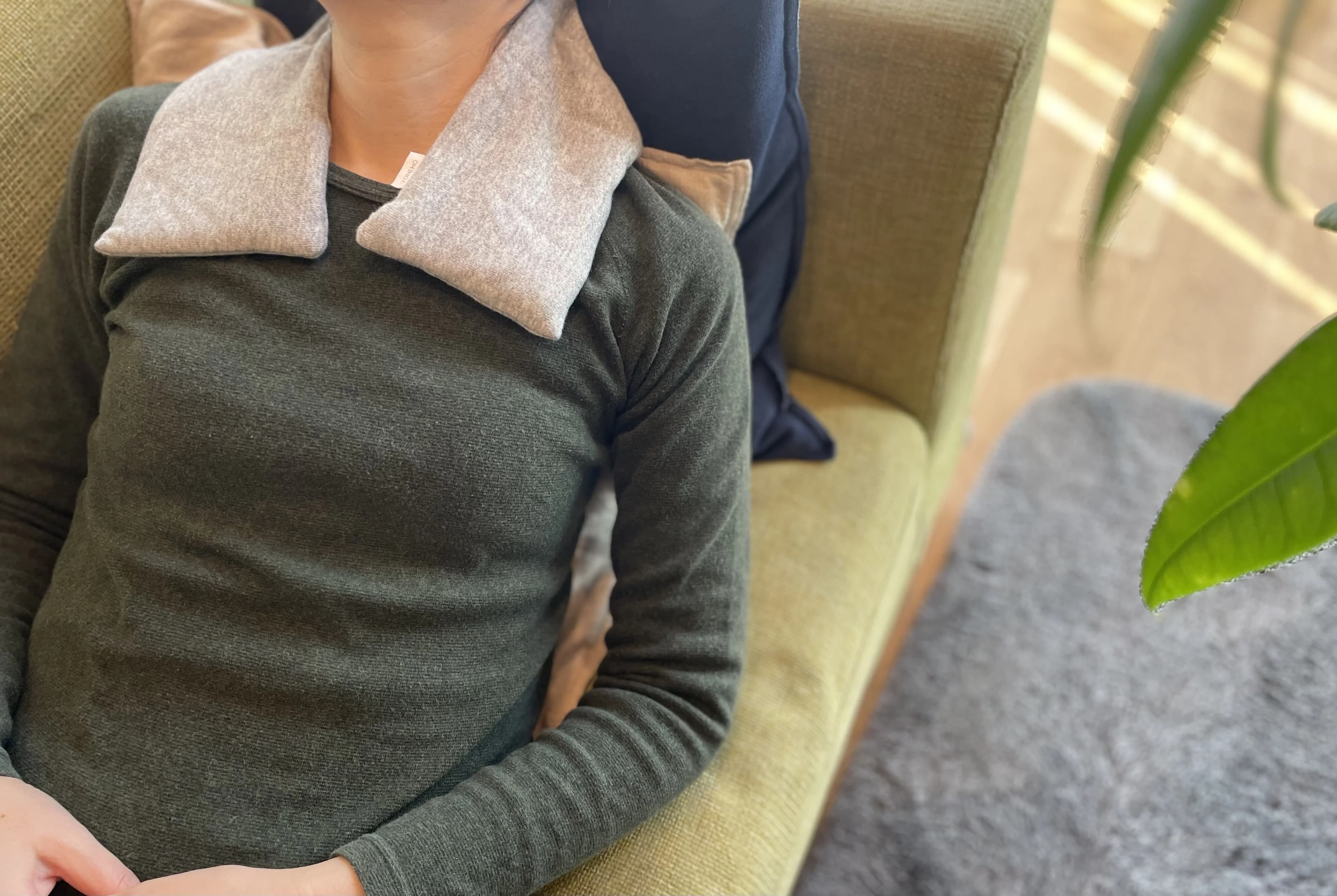 玄米カイロYOHEHO shoulder warmer ネイビー - サムネイル7