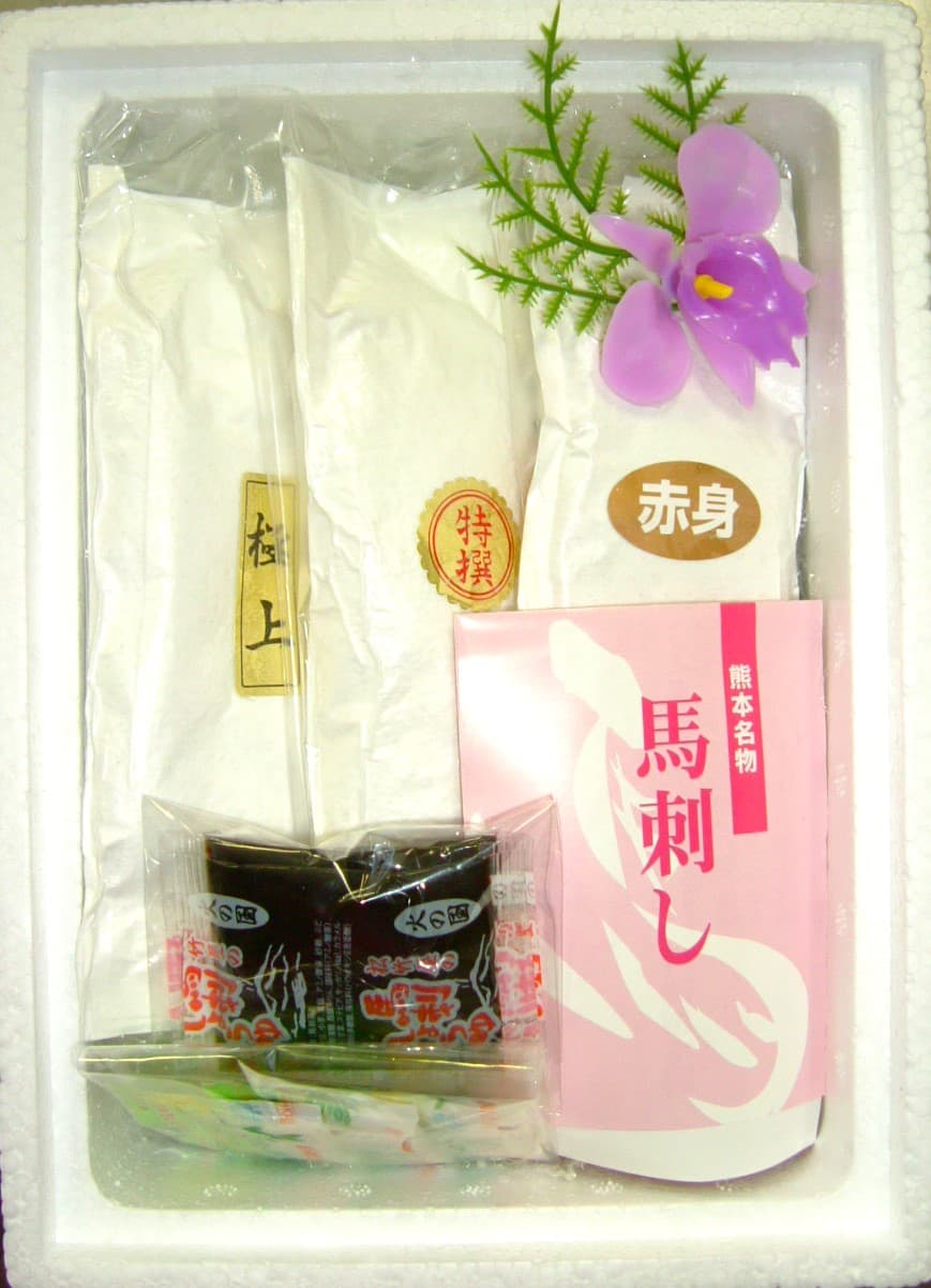 熊本名物 馬刺し3種盛りセット「赤身」「特撰霜降り」「極上」 - サムネイル2