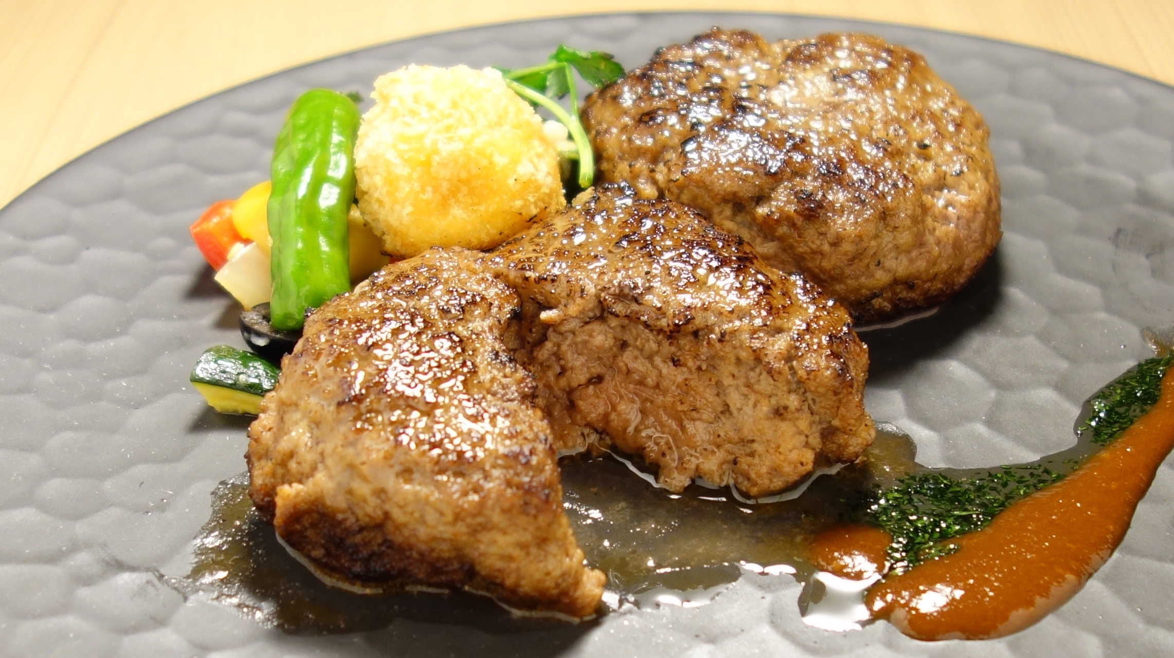 熊本和牛あか牛ハンバーグ6個セット - 画像1