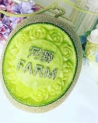 河野ファーム特性「カービングメロン」のご注文もお受けいたします。